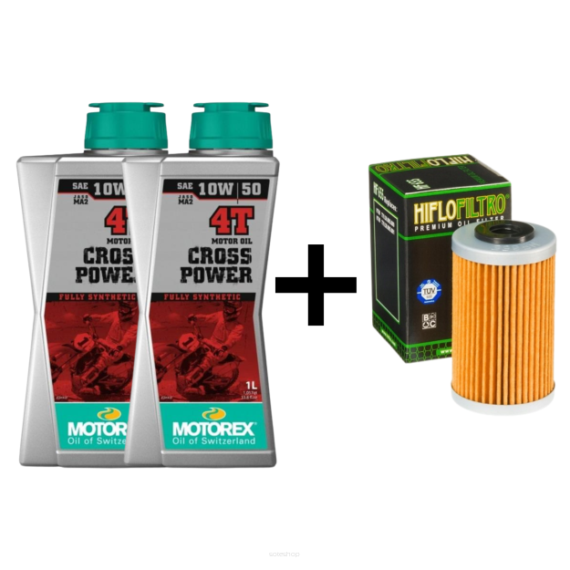 Zestaw serwisowy MOTOREX Cross Power 4T 10W-50 KTM 250 SX-F (2012-2025)