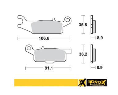 Klocki hamulcowe tył prawy PROX KH446 Yamaha