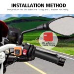Manetki podgrzewane z kciukiem ATV Quad 12V 22 mm AT-08318-X-NEW - 9