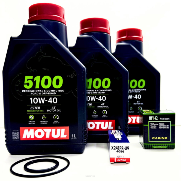 Zestaw Serwisu Olejowego Motul filtr świeca YAMAHA YFM 350 R RAPTOR