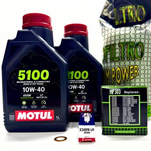 Zestaw Serwisu Olejowego Motul filtr świeca do quada YAMAHA YFM 660 R RAPTOR