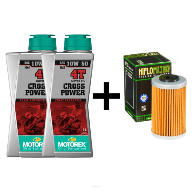 Zestaw serwisowy MOTOREX Cross Power 4T 10W-50 KTM 250 SX-F (2006-2011)