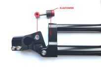 Kierownica antywibracyjna z elastomerem czarna 22mm - 9