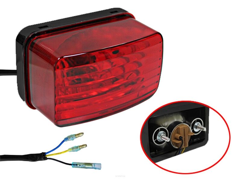 Lampa tylna Bronco Yamaha YFM 250 Raptor YFM 700 Grizzly Kodiak YFZ 450