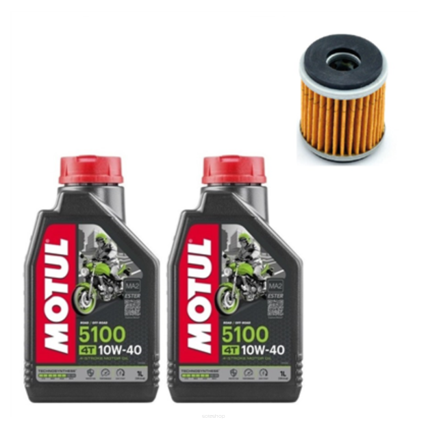 Zestaw serwisowy olej Motul, filtr do quada YAMAHA YFM 250 RAPTOR