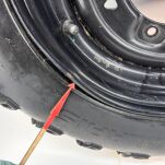 Komplet Felg z Oponami Polaris  12×6 (przód) / 12×8 (tył) - 15