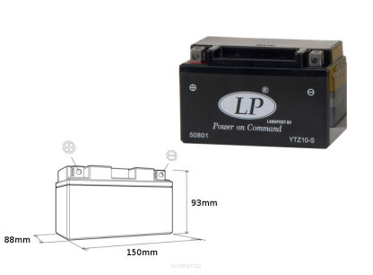 Akumulator Landport YTZ10S (MS LTZ10-S) 12V 8,6AH bezobsługowy zalany