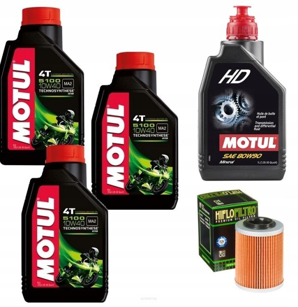 Zestaw serwisowy olej Motul + filtr oleju do quada CF MOTO 1000 C-FORCE