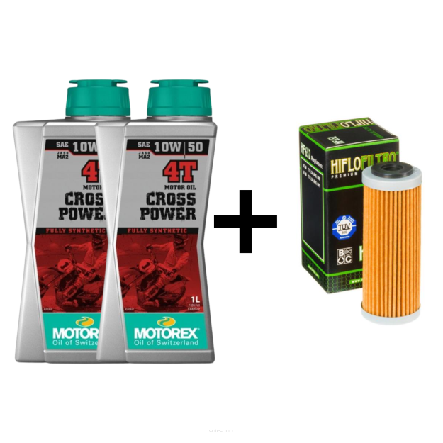 Zestaw serwisowy MOTOREX Cross Power 4T 10W-50 KTM 350 SX-F (2011-2025)
