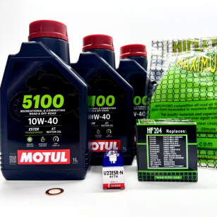 Zestaw Serwisu Olejowego Motul Filty Świeca YAMAHA YFM 700 F GRIZZLY