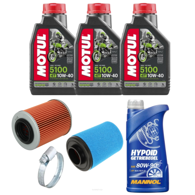 Zestaw serwisowy olej Motul, MANNOL + filtry do quada CFMOTO CFORCE 850 G2