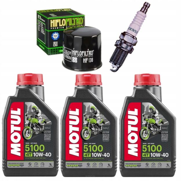 Zestaw serwisowy olej Motul, filtr, świeca do quada SUZUKI LT-A 750 X / XP KING-QUAD
