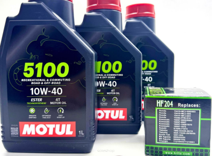 Zestaw Serwisu Olejowego Motul Filtr YAMAHA YFM 700 F GRIZZLY
