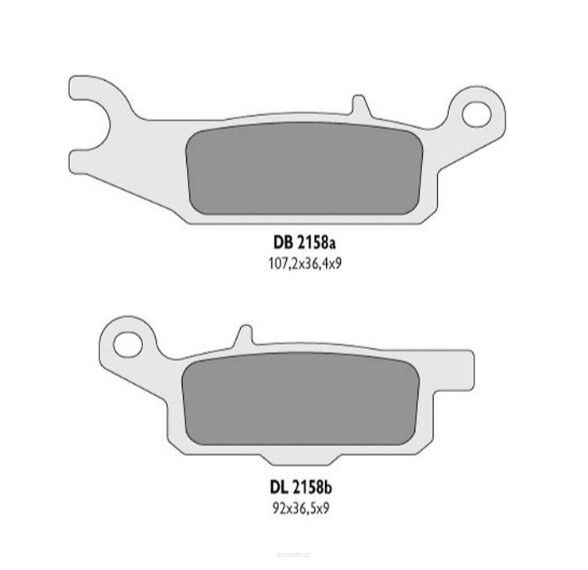Klocki hamulcowe prawy tył DELTA BRAKING KH446 Yamaha