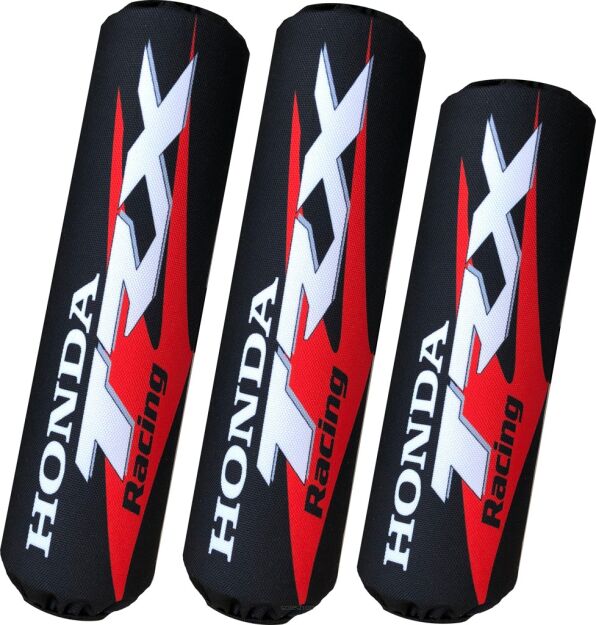 Osłony amortyzatorów skarpety Honda TRX 400 / 450 komplet 3 szt. czarno-czerwone