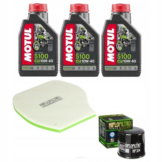 Zestaw serwisowy olej Motul, filtry do quada YAMAHA YFM 700 F GRIZZLY