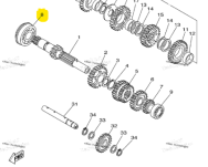 Łożysko wałka skrzyni biegów Yamaha - 3