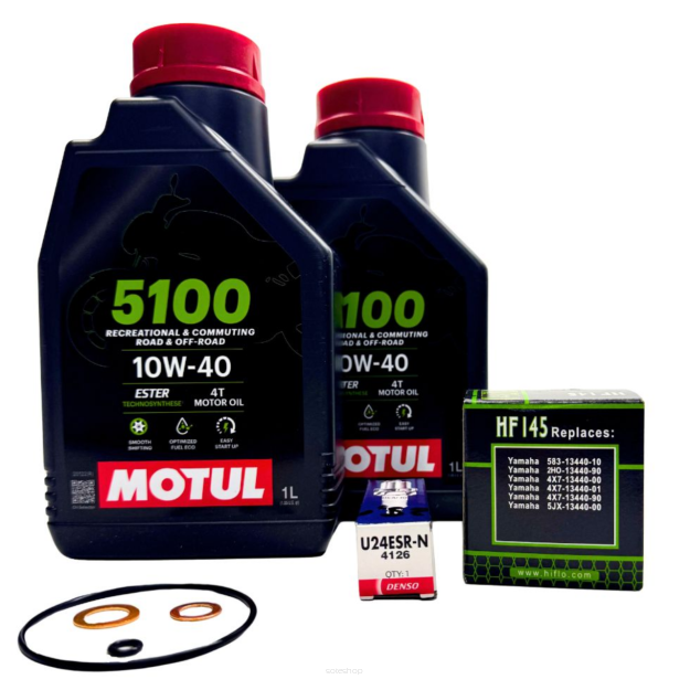 Zestaw Serwisu Olejowego Motul Filtr Świeca YAMAHA