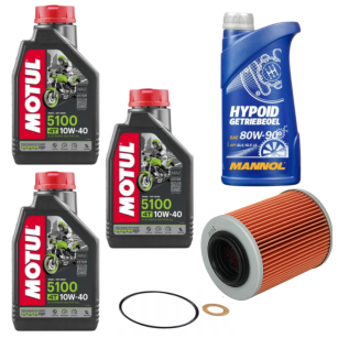Zestaw serwisowy olej Motul, MANNOL + filtra oleju CFMOTO CFORCE 1000 G2