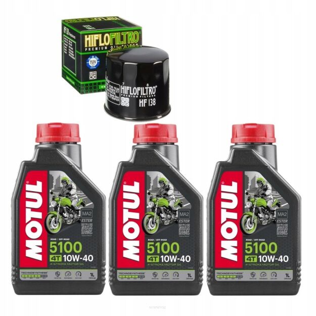 Zestaw serwisowy olej Motul filtr do quada SUZUKI LT-A 750 X / XP KING-QUAD