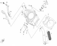 Ślizg łańcucha rozrządu krótki CF Moto - 2